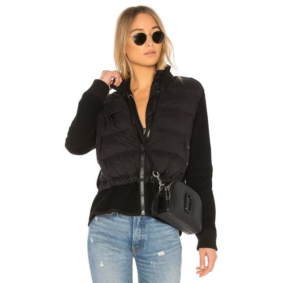 James Perse x Yosemite Mixed Media Jacket Zip Puffer Black Size 1 US Small - Picture 15 of 16